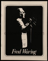 8x343 FRED WARING souvenir program book 1980 from his farewell tour, includes two added programs!