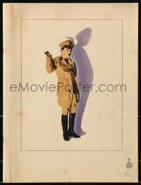 8x351 GREAT DICTATOR souvenir program book 1940 Charlie Chaplin directs & stars, Hirschfeld art!