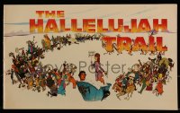 8x356 HALLELUJAH TRAIL souvenir program book 1965 John Sturges, Burt Lancaster, wagon train art!