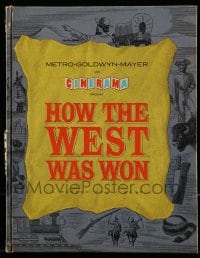8x361 HOW THE WEST WAS WON Cinerama hardcover souvenir program book 1964 John Ford, all-star cast!