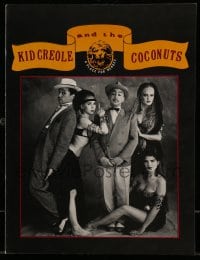 8x369 KID CREOLE & THE COCONUTS music concert souvenir program book 1987 great images of the band!