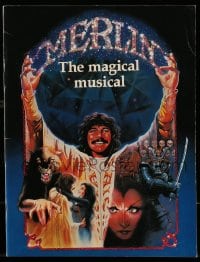 8x381 MERLIN stage play souvenir program book 1983 magician Doug Henning in title role, Broadway!