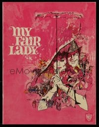 8x385 MY FAIR LADY softcover souvenir program book 1964 Bob Peak art of Audrey Hepburn & Rex Harrison!