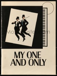 8x386 MY ONE & ONLY stage play souvenir program book 1983 Gershwin, Broadway, Sandy Duncan, Correia