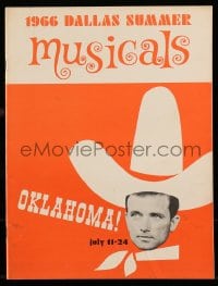 8x390 OKLAHOMA stage play souvenir program book 1966 musical by Oscar Hammerstein II!