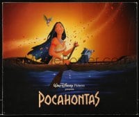 8x394 POCAHONTAS souvenir program book 1995 Disney cartoon about the famous Native American Indian!