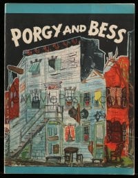 8x395 PORGY & BESS stage play souvenir program book 1953 with music by George & Ira Gershwin!