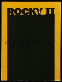 8x401 ROCKY II souvenir program book 1979 Sylvester Stallone & Carl Weathers, boxing sequel!