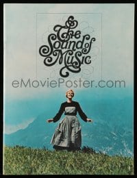 8x411 SOUND OF MUSIC 36pg souvenir program book 1965 Julie Andrews, Robert Wise classic musical!