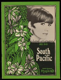 8x414 SOUTH PACIFIC stage play souvenir program book 1967 Rodgers & Hammerstein musical!