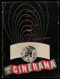 8x428 THIS IS CINERAMA souvenir program book 1954 a startling new world of entertainment!