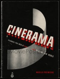 8x429 THIS IS CINERAMA world premiere souvenir program book 1954 a startling new world!