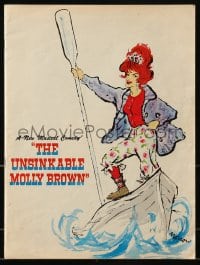 8x436 UNSINKABLE MOLLY BROWN stage play souvenir program book 1960 Broadway musical, Morrow art!