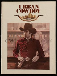 8x437 URBAN COWBOY souvenir program book 1980 John Travolta in cowboy hat with Lone Star beer!
