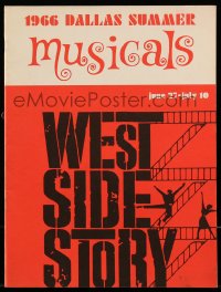 8x441 WEST SIDE STORY stage play souvenir program book 1966 starring Lee Beery & Larry Ellis!