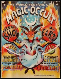 8x443 WORLD FESTIVAL OF MAGIC & OCCULT souvenir program book 1973 wizard of black art, witchcraft!