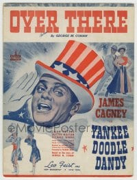 8x285 YANKEE DOODLE DANDY sheet music 1942 James Cagney as George M. Cohan, Over There!