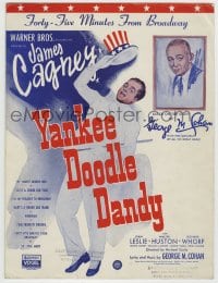 8x287 YANKEE DOODLE DANDY sheet music 1942 James Cagney classic, Forty-Five Minutes From Broadway!