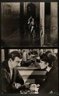 8x195 CHARADE 3 11.25x14 stills 1963 Cary Grant, sexy Audrey Hepburn, Walter Matthau