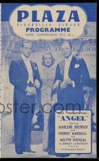 8x123 ANGEL English program 1938 Marlene Dietrich, Herbert Marshall, Melvyn Douglas + more movies!