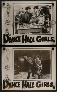 8x182 DANCE HALL 7 11.25x14 stills 1950 wolves in dancing shoes prey on young Dance Hall Girls!