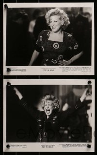 8x625 FOR THE BOYS presskit w/ 14 stills 1991 Bette Midler entertains troops in WWII, James Caan