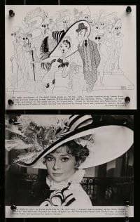 8x777 MY FAIR LADY presskit w/ 15 stills 1965 Audrey Hepburn & Rex Harrison, Hirschfeld art!