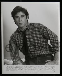 8x819 PERFECT presskit w/ 9 stills 1985 great images of sexy Jamie Lee Curtis & John Travolta!