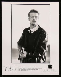 8x883 SEVEN presskit w/ 9 stills 1995 David Fincher, Morgan Freeman, Brad Pitt, deadly sins!