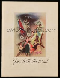 8x348 GONE WITH THE WIND souvenir program book 1939 Margaret Mitchell's story of the Old South!