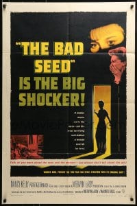 8y068 BAD SEED 1sh 1956 the big shocker about really bad terrifying little Patty McCormack!