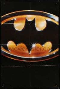 8y074 BATMAN teaser 1sh 1989 directed by Tim Burton, cool image of Bat logo, matte finish!