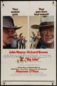 8y092 BIG JAKE style A 1sh 1971 Richard Boone wanted gold but John Wayne gave him lead instead!