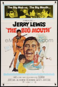 8y093 BIG MOUTH 1sh 1967 Jerry Lewis is the Chicken of the Sea, D.K. spy spoof artwork!