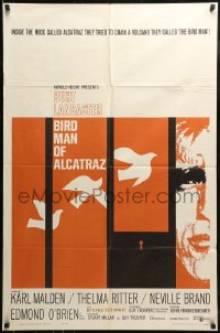 8y098 BIRDMAN OF ALCATRAZ 1sh 1962 Burt Lancaster in John Frankenheimer's prison classic!