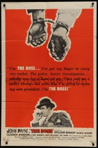 8y117 BOSS 1sh 1956 judges, governors, pick-up girls, John Payne buys and sells them all!