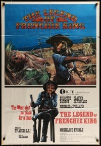 8y471 LEGEND OF FRENCHIE KING Canadian 1sh 1971 sexiest Claudia Cardinale punching Brigitte Bardot!