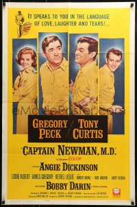 8y140 CAPTAIN NEWMAN, M.D. 1sh 1964 Gregory Peck, Tony Curtis, Angie Dickinson, Bobby Darin