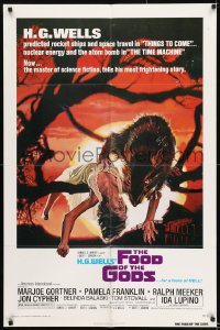 8y279 FOOD OF THE GODS 1sh 1976 artwork of giant rat feasting on dead girl by Drew Struzan!