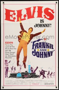 8y291 FRANKIE & JOHNNY 1sh 1966 Elvis Presley turns the land of the blues red hot!