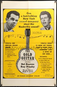 8y319 GOLD GUITAR 1sh 1966 Del Reeves, Roy Drusky, country western musical!