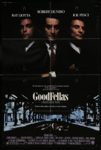 8y322 GOODFELLAS 1sh 1990 Robert De Niro, Joe Pesci, Ray Liotta, Martin Scorsese classic!
