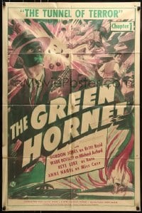 8y331 GREEN HORNET chapter 1 1sh 1939 Universal serial adaptation, The Tunnel of Terror, ultra-rare