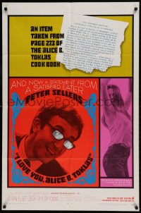 8y402 I LOVE YOU, ALICE B. TOKLAS 1sh 1968 Peter Sellers & sexy Leigh Taylor-Young!