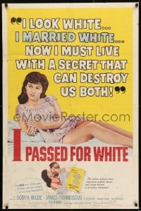 8y404 I PASSED FOR WHITE 1sh 1960 she looks white & married white, how can she tell her husband?