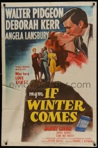 8y408 IF WINTER COMES 1sh 1948 Walter Pidgeon, Deborah Kerr, Angela Lansbury, Janet Leigh