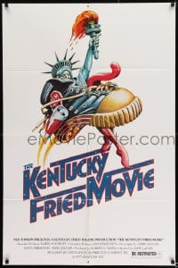8y438 KENTUCKY FRIED MOVIE 1sh 1977 John Landis directed comedy, wacky tennis shoe art!
