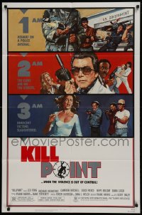 8y443 KILLPOINT 1sh 1984 Richard Roundtree, Cameron Mitchell, when violence is out of control!