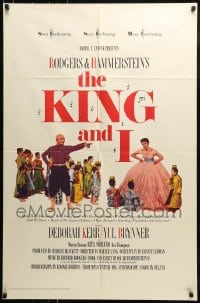 8y444 KING & I 1sh R1965 art of Deborah Kerr & Yul Brynner in Rodgers & Hammerstein's musical!
