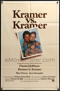 8y454 KRAMER VS. KRAMER 1sh 1979 Dustin Hoffman, Meryl Streep, child custody & divorce!